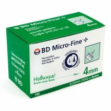Игла к шприц-ручкам 0,23х4mm (32G) BD Micro-Fine Plus Игла к шприц-ручкам 0,23х4mm (32G) BD Micro-Fine Plus