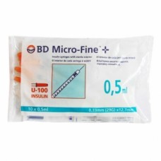 Шприц инсул. 0,5 мл U100 12,7mm BD №10 Шприц инсул. 0,5 мл U100 12,7mm BD №10