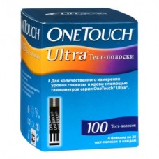 Тест-полоски One Touch Ultra №100 Тест-полоски One Touch Ultra №100